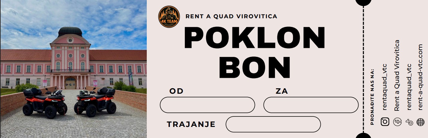 Poklon bon Rent a Quad Virovitica